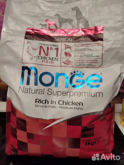 Корм для собак монж