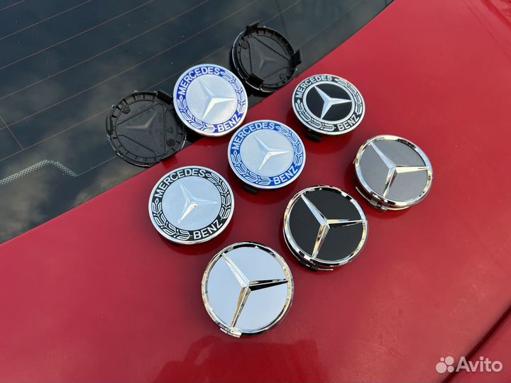Колпачки на литые диски mercedes мерседес цо 4шт