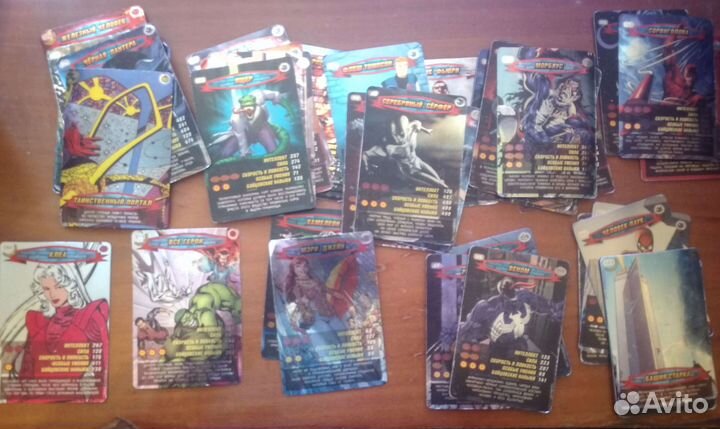 Карточки Человек паук герои и злодеи