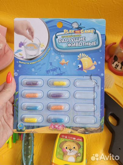 Детские игрушки пакетом поильник панамка