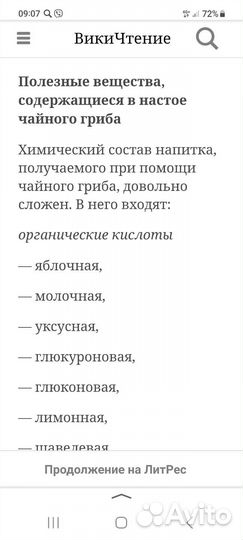 Чайный гриб комбуча