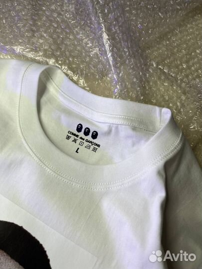 Футболки Bape Baby Milo x Comme des Garsons