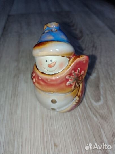 Набор для соли и перца снеговики