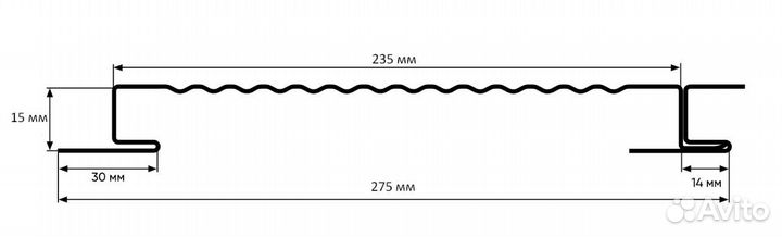 Линеарная панель лп 235 мм вид рельефа микроволна