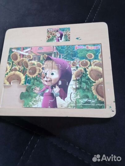 Деревянные пазлы вкладыши