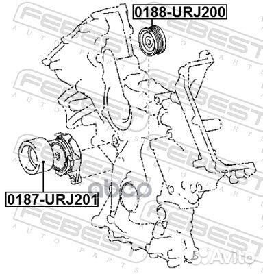 Ролик обводной 0188URJ200 Febest