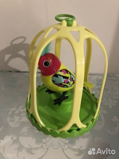 Интерактивная птичка Digi Birds в клетке