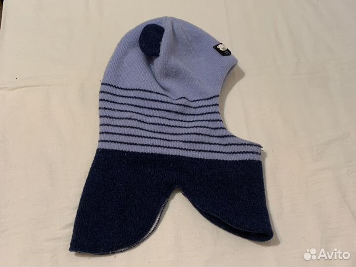 Шапка шлем для мальчика с ушками 50 52