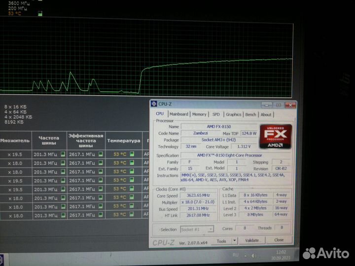 AMD FX-8150 AM3+, 8 x 3600 мгц