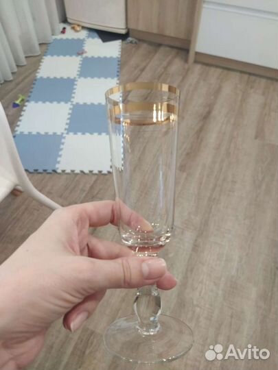 Фужеры из чешского стекла СССР