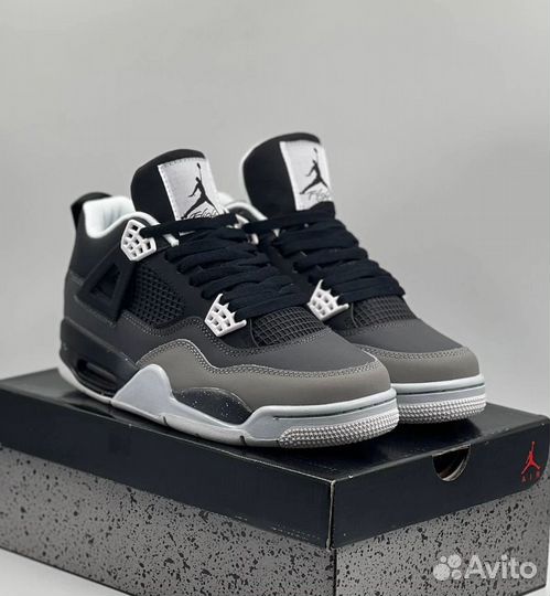 Кроссовки Nike air jordan 4 натуральная кожа