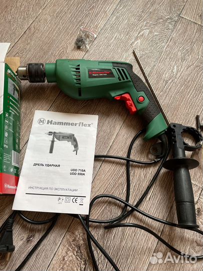 Дрель ударная Hammerflex UDD 710 A