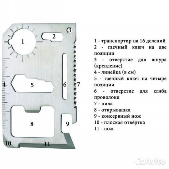 Мультитул 11в1