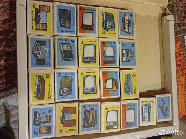 Спички коллекционные. Советская радиоаппаратура