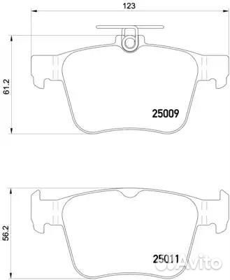 Колодки тормозные дисковые зад