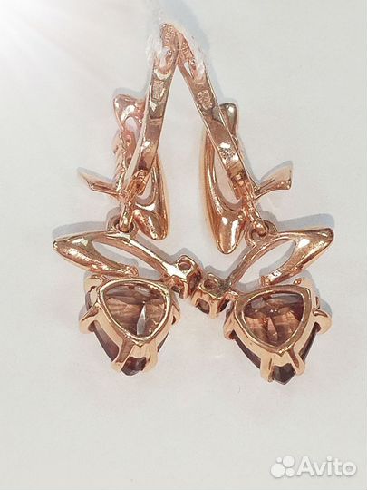 Золотые серьги 585 пробы бу