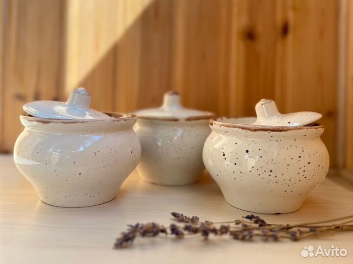 Посуда фарфор горшок рамекин