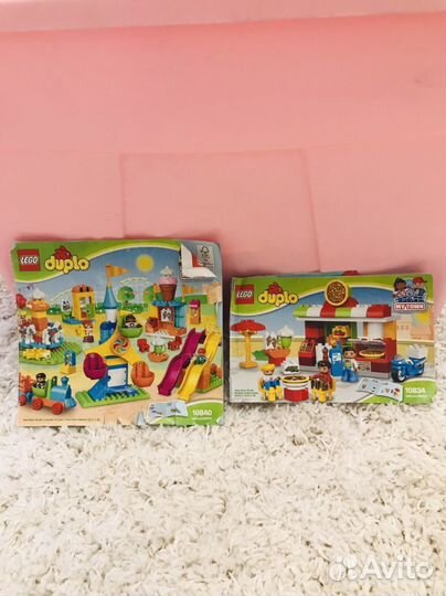 Lego duplo парк аттракционов+Lego dupli пиццерия