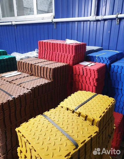 Модульная плитка пвх для гаража