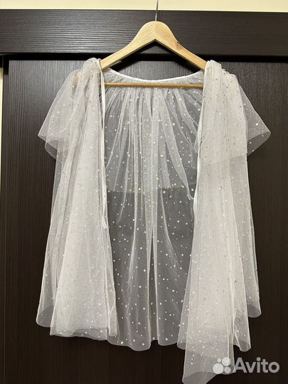 Накидка новогодняя со звездочками