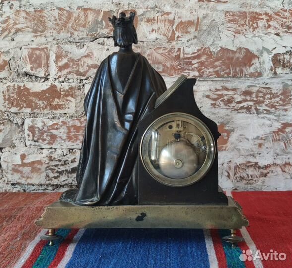 Часы каминные бронзовые Le Roy & Fils