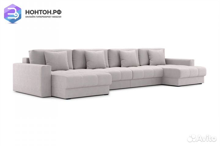 Диван п-образный тик-так Монарх М2О2 бежевый