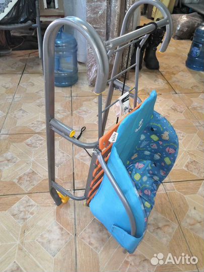 Детские санки коляска с колесами бу