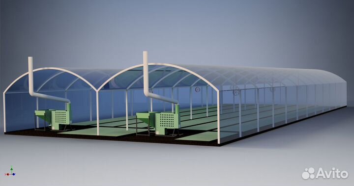 Печь для теплицы пеллетная грв 50 - 01