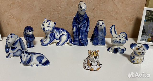 Статуэтки фигурки гжель