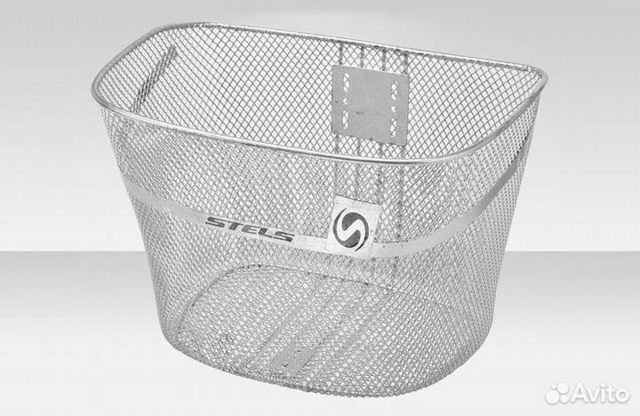 Велокорзина передняя JL-044-2 серебристая