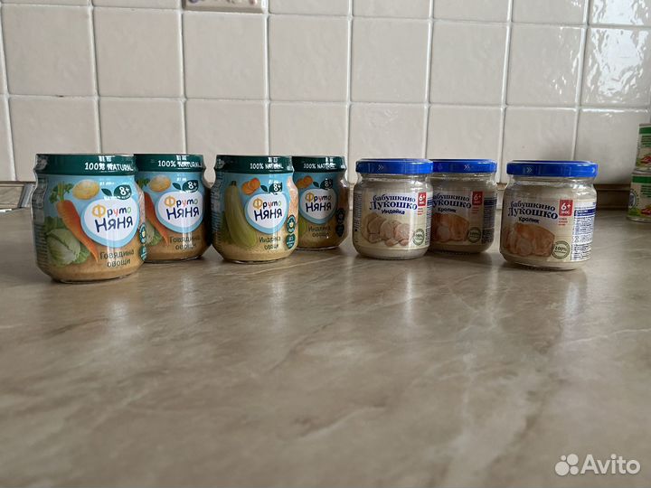 Детское питание пюре мясное