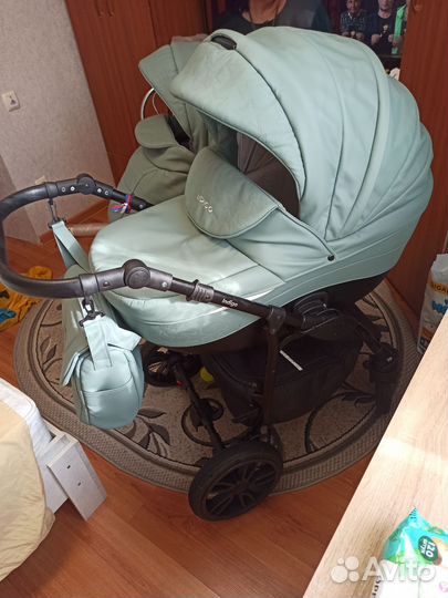 Коляска 2 в 1 indigo special эко кожа