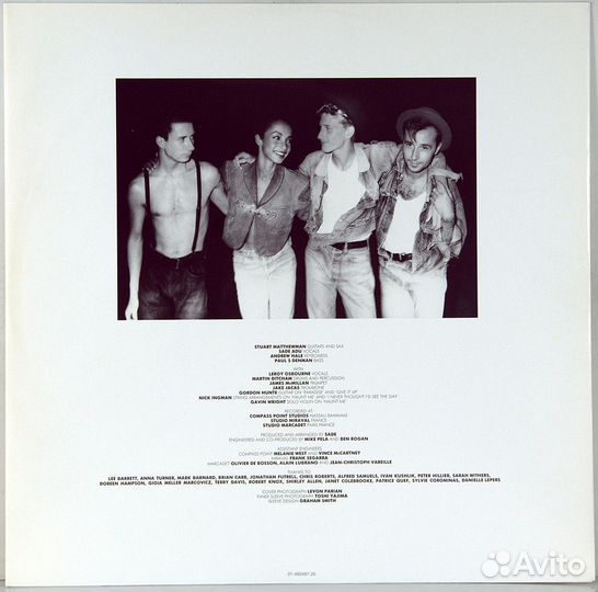 Sade,Stronger Then Pride, 1988 винил Holland