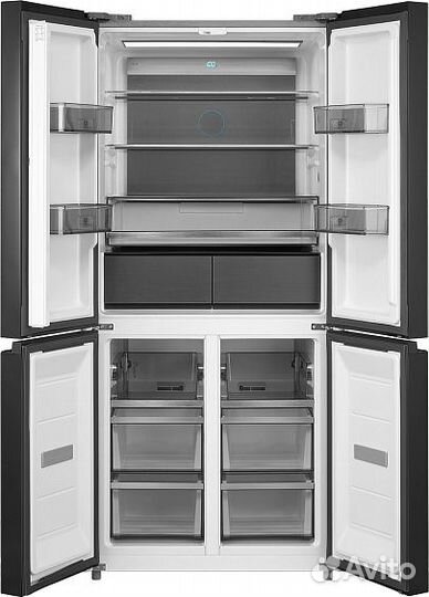 Холодильник weissgauff WCD 590 NoFrost Inverter Premium Biofresh Blue Glass