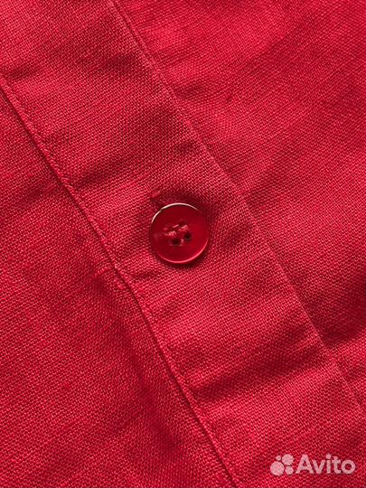 Льняная рубашка женская XL