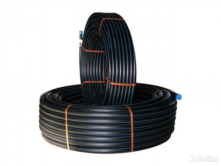 Труба пнд с синей полосой, 20мм, 25мм, 32мм *2,0