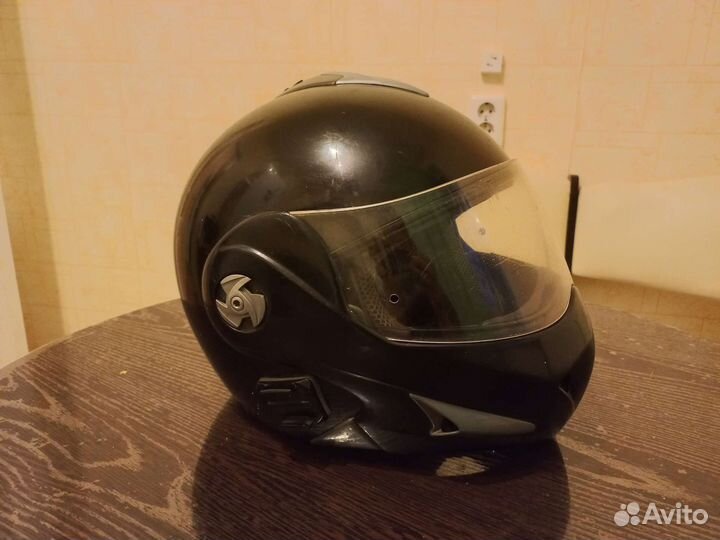 Мотошлем модуляр глянец