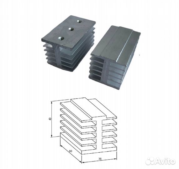 1 шт Радиатор O-111 М5 36х60х40