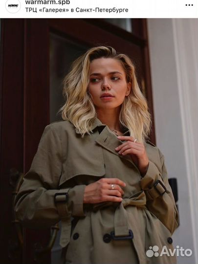 Тренч женский плащ oversize