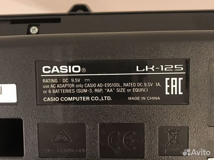 Синтезатор casio lk 125