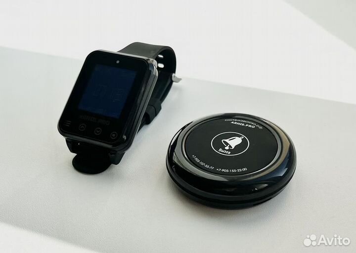 Кнопка вызова персонала/офцицианта Ультра и часы