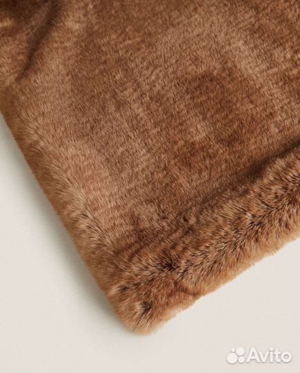 Короткое одеяло из искусственного меха zara home