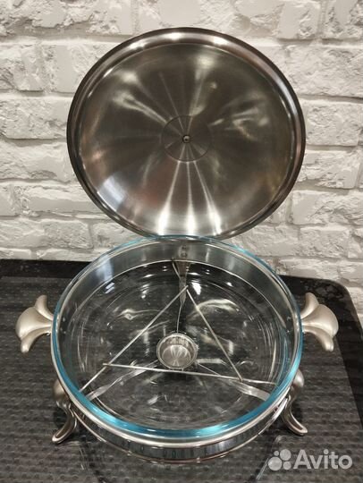 Мармит с подогревом круглый