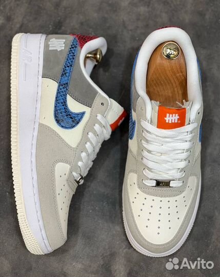 Nike air force 1 серые син разм. 43