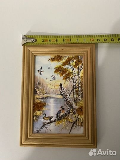 Картина в раме постер