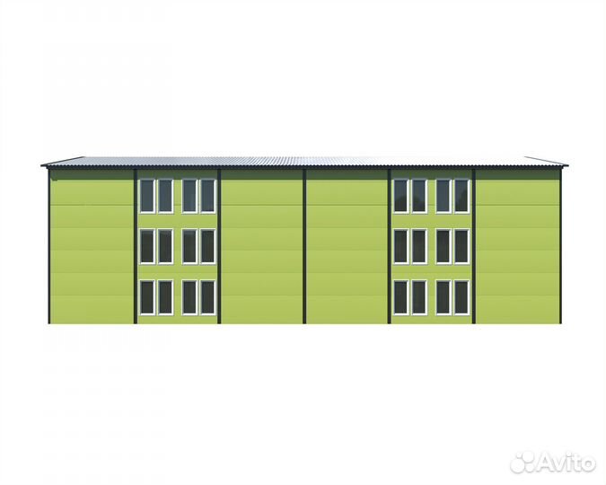 Модульное офисное здание OF-holl 3К6 М6 (1267 м2)