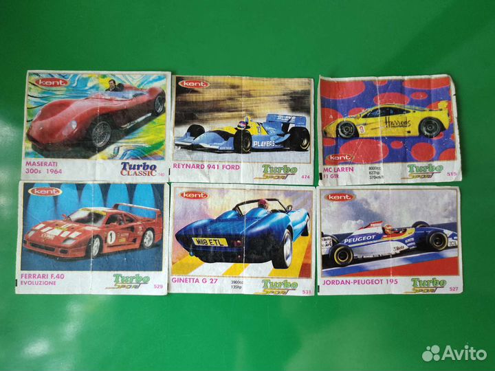 Вкладыши turbo, bombimbom и др. из 90х