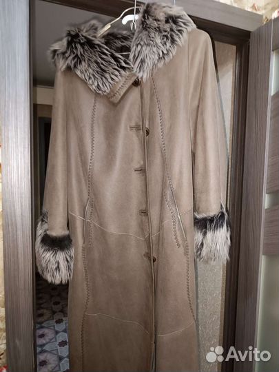 Дубленка натуральная женская 56 размер