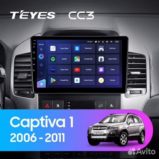 Магнитола Teyes CC3 6/128 Chevrolet Captiva