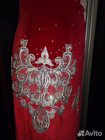 Костюм снегурочки взрослый красный 36,38